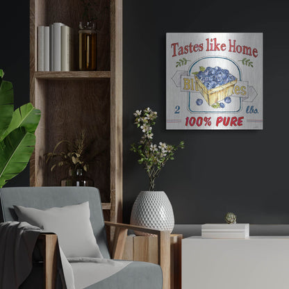 Luxe Metal Art 'Fruit Stand IV' by Anne Tavoletti, Metal Wall Art,24x24