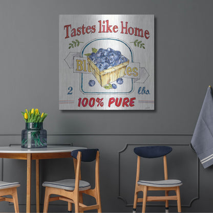 Luxe Metal Art 'Fruit Stand IV' by Anne Tavoletti, Metal Wall Art,36x36