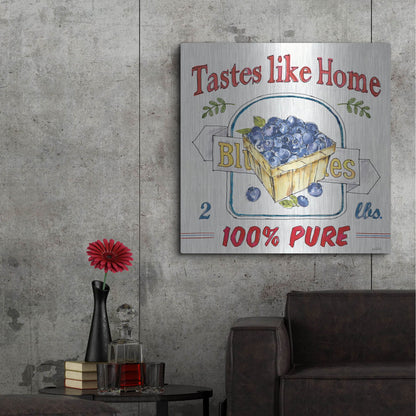 Luxe Metal Art 'Fruit Stand IV' by Anne Tavoletti, Metal Wall Art,36x36