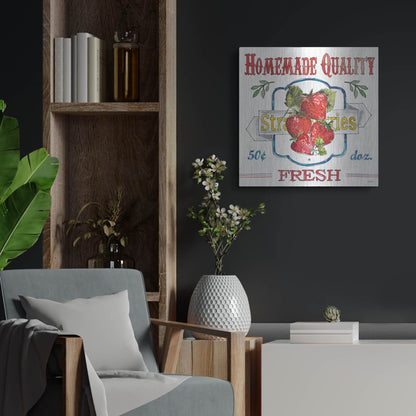 Luxe Metal Art 'Fruit Stand V' by Anne Tavoletti, Metal Wall Art,24x24