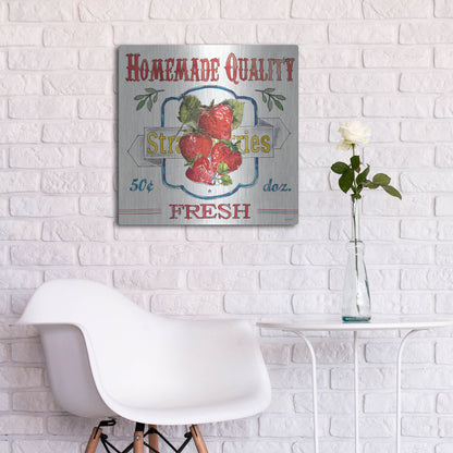 Luxe Metal Art 'Fruit Stand V' by Anne Tavoletti, Metal Wall Art,24x24