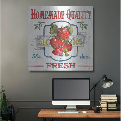 Luxe Metal Art 'Fruit Stand V' by Anne Tavoletti, Metal Wall Art,36x36