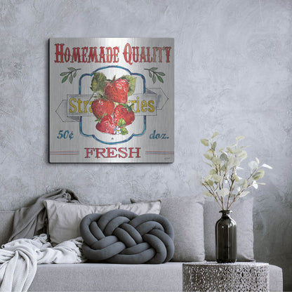 Luxe Metal Art 'Fruit Stand V' by Anne Tavoletti, Metal Wall Art,36x36