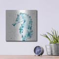 'Deep Sea XI' by Anne Tavoletti – Metal Wall Art, 12x12 room view