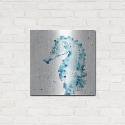 Luxe Metal Art 'Deep Sea XI' by Anne Tavoletti, Metal Wall Art,24x24