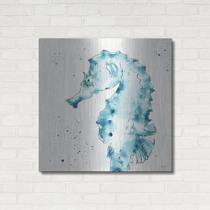 Luxe Metal Art 'Deep Sea XI' by Anne Tavoletti, Metal Wall Art,36x36