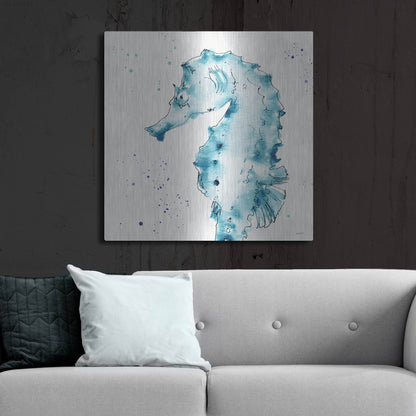 Luxe Metal Art 'Deep Sea XI' by Anne Tavoletti, Metal Wall Art,36x36