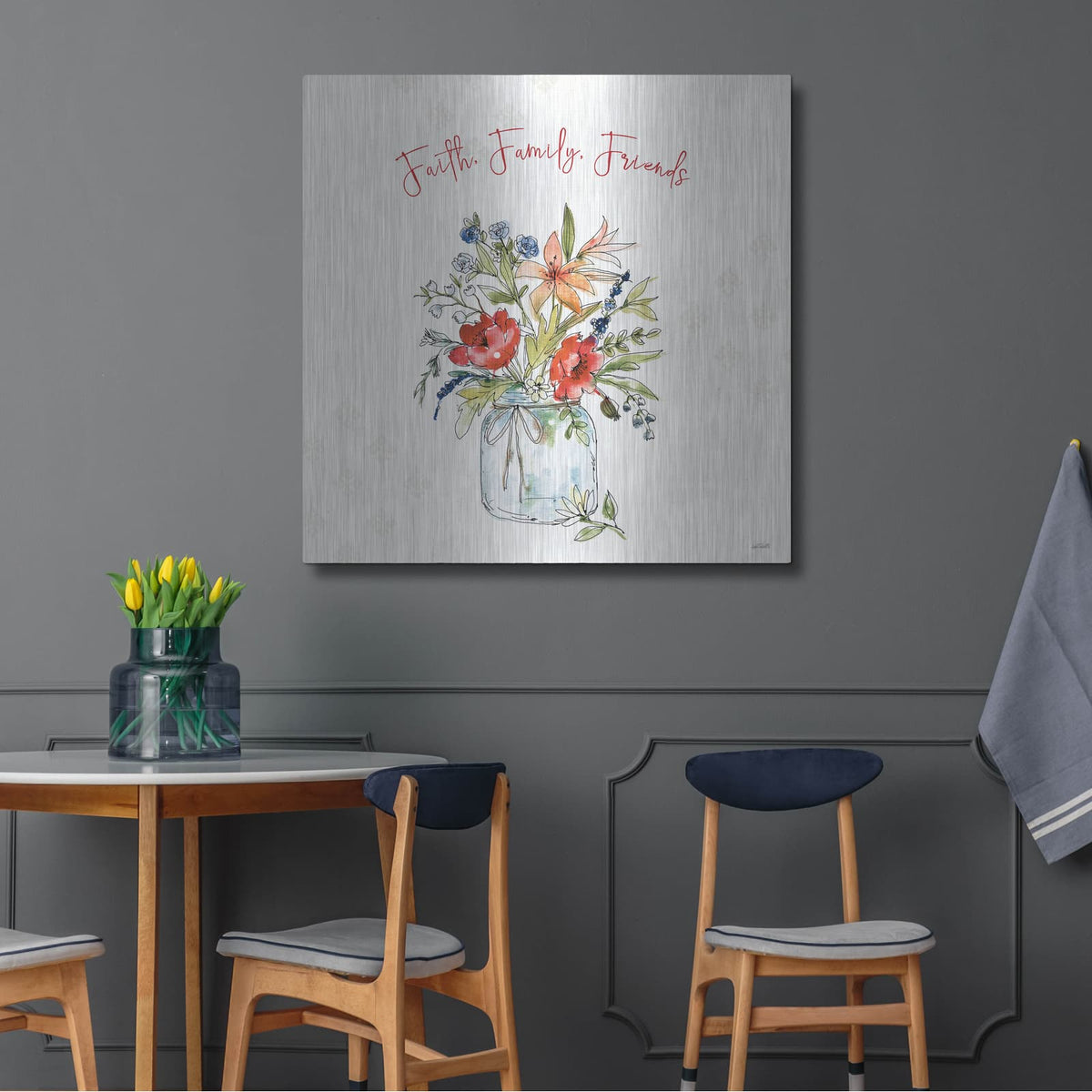 'Americana Mood III' by Anne Tavoletti – Metal Wall Art, 36x36 room view