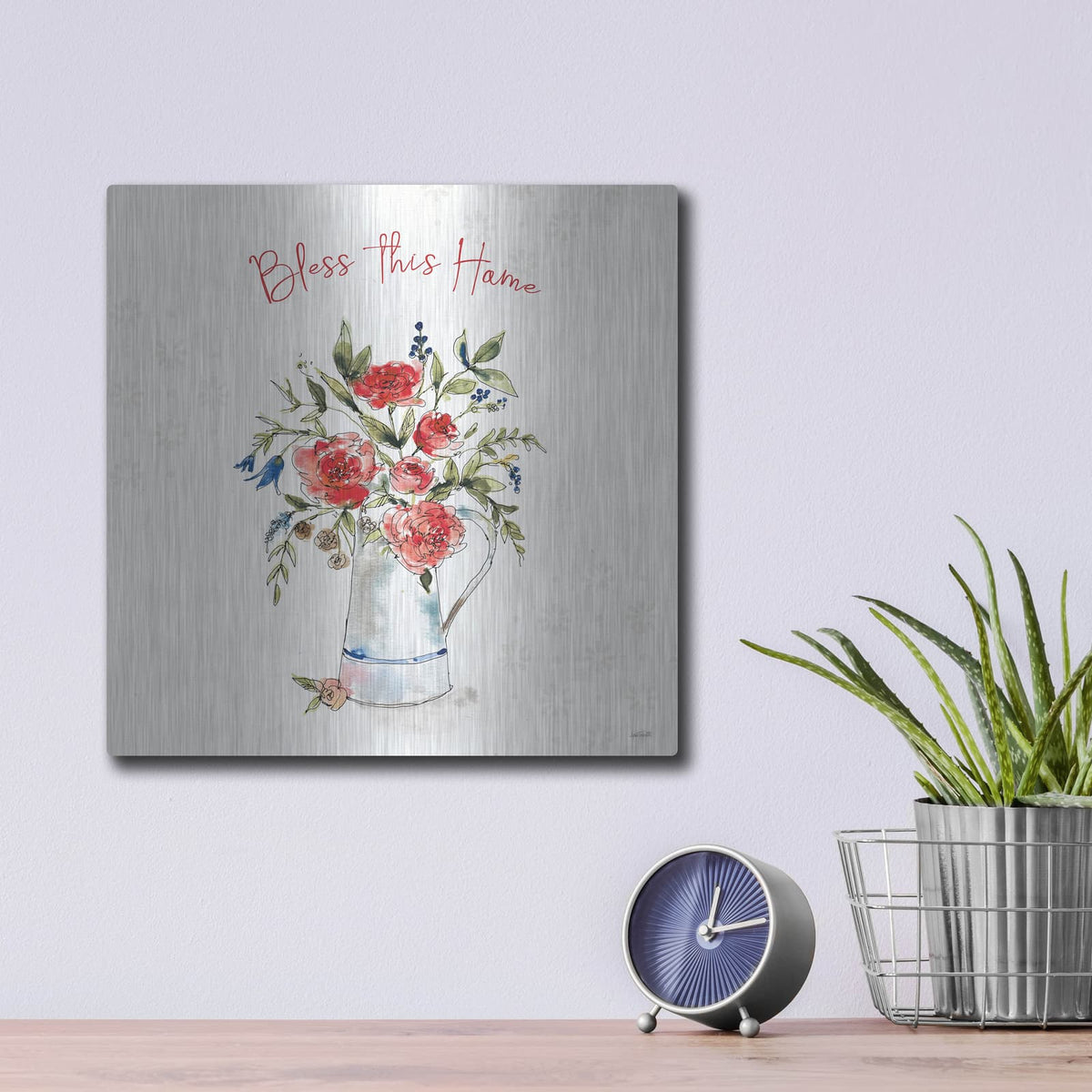 'Americana Mood IV' by Anne Tavoletti – Metal Wall Art, 12x12 room view