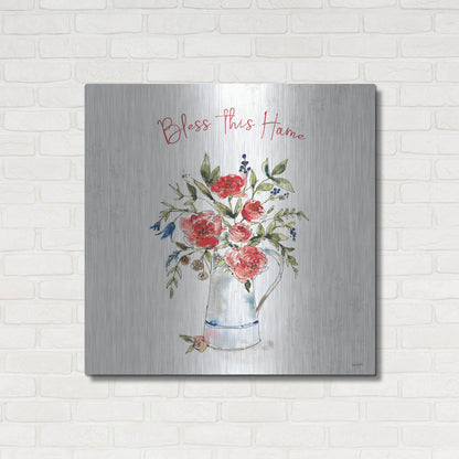 Luxe Metal Art 'Americana Mood IV' by Anne Tavoletti, Metal Wall Art,36x36