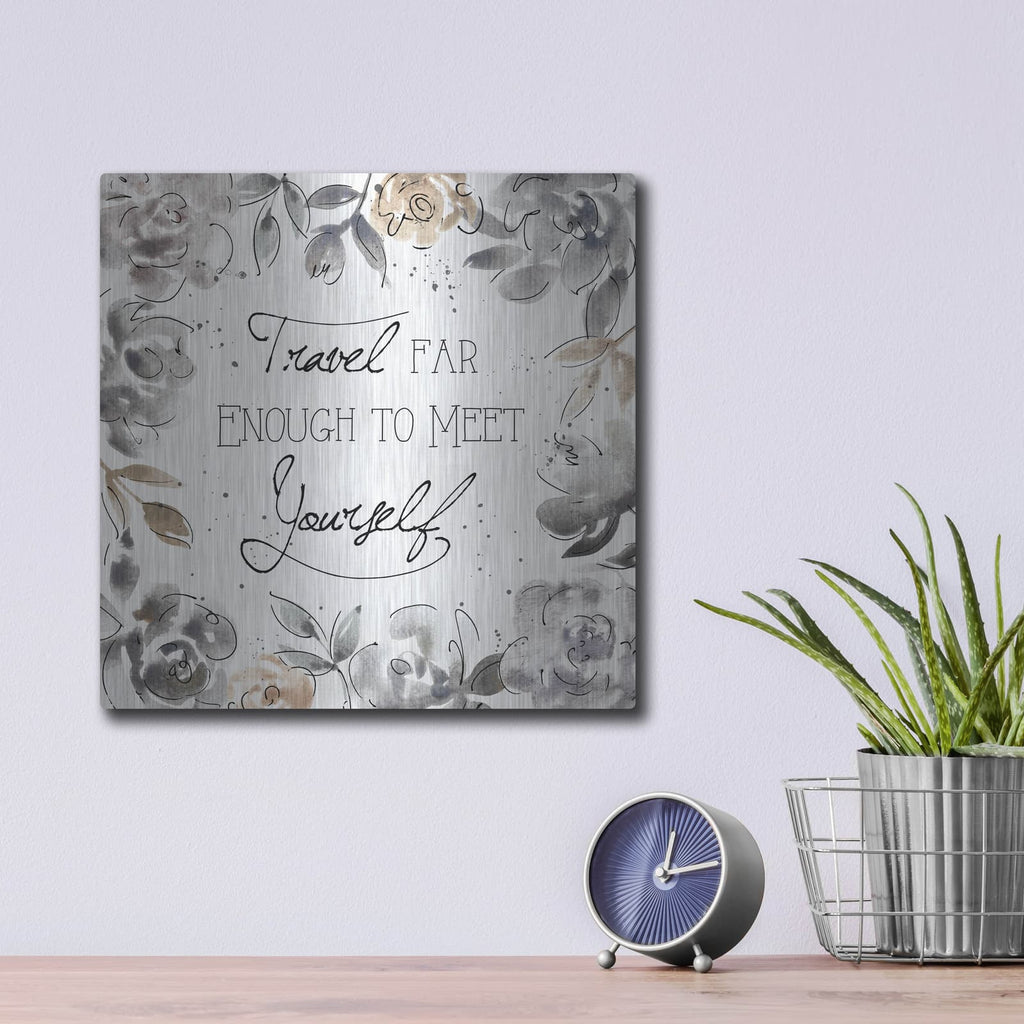'Skyline Sketches VI' by Anne Tavoletti – Metal Wall Art, 12x12 room view
