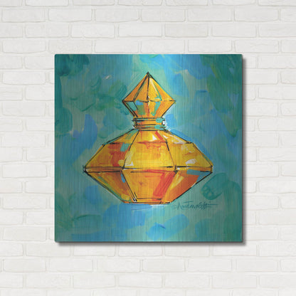 Luxe Metal Art 'Perfume VI' by Anne Tavoletti, Metal Wall Art,36x36