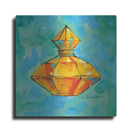 Luxe Metal Art 'Perfume VI' by Anne Tavoletti, Metal Wall Art