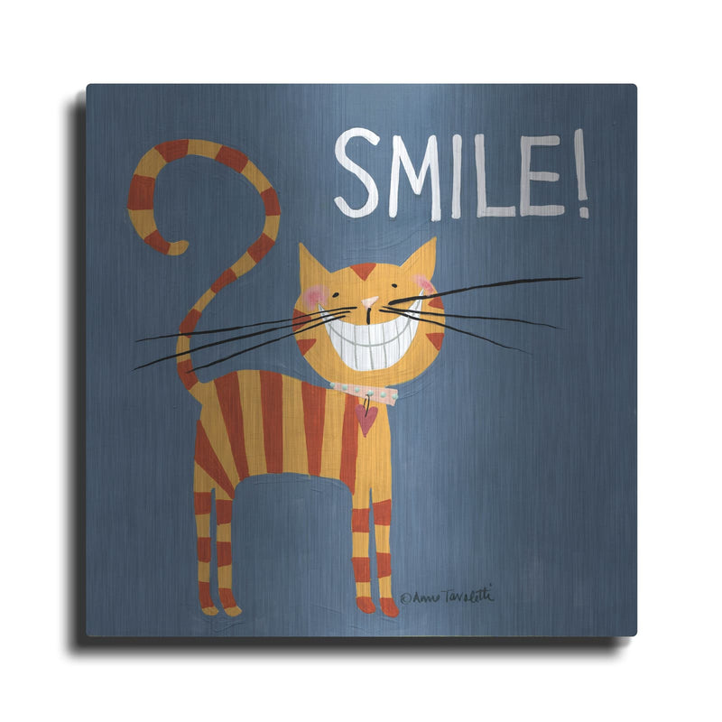 'Happy Cats Smile' by Anne Tavoletti – Metal Wall Art