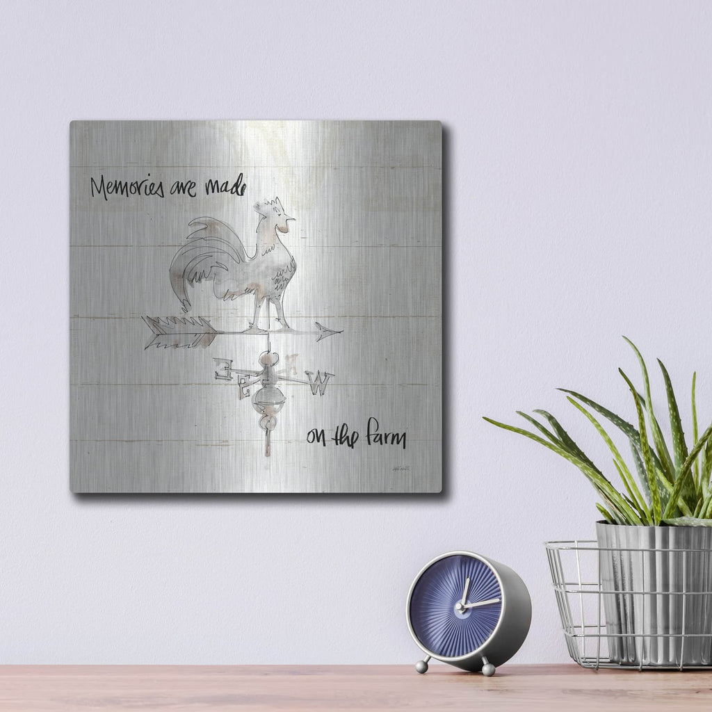 'Farm Memories V' by Anne Tavoletti – Metal Wall Art, 12x12 room view