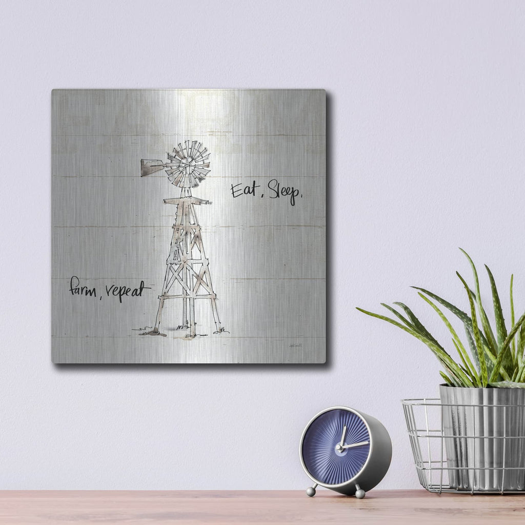 'Farm Memories VI' by Anne Tavoletti – Metal Wall Art, 12x12 room view