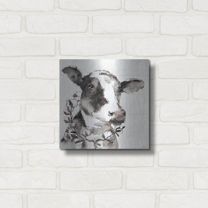 Luxe Metal Art 'Country Life IV' by Anne Tavoletti, Metal Wall Art,12x12