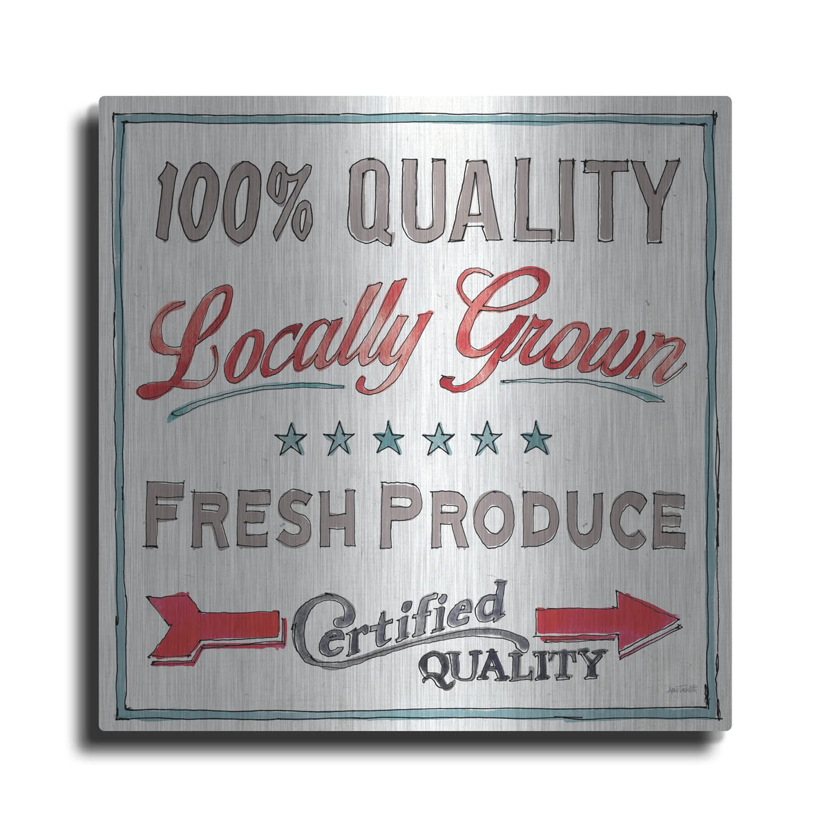 'Farm Signs VI' by Anne Tavoletti – Metal Wall Art