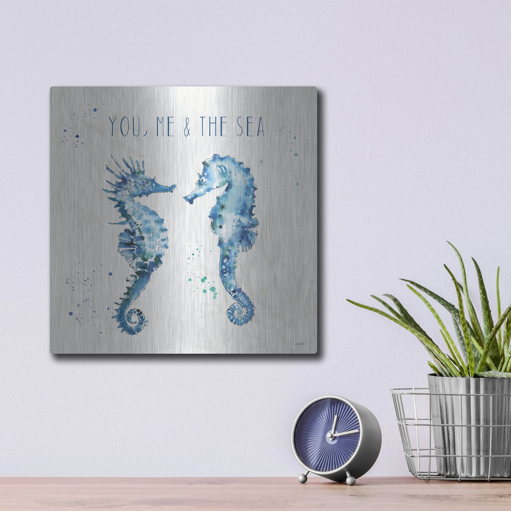 'Deep Sea III' by Anne Tavoletti – Metal Wall Art, 12x12 room view