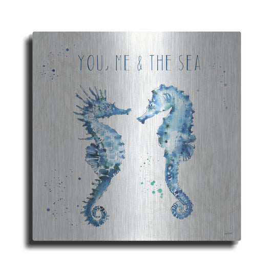 Luxe Metal Art 'Deep Sea III' by Anne Tavoletti, Metal Wall Art