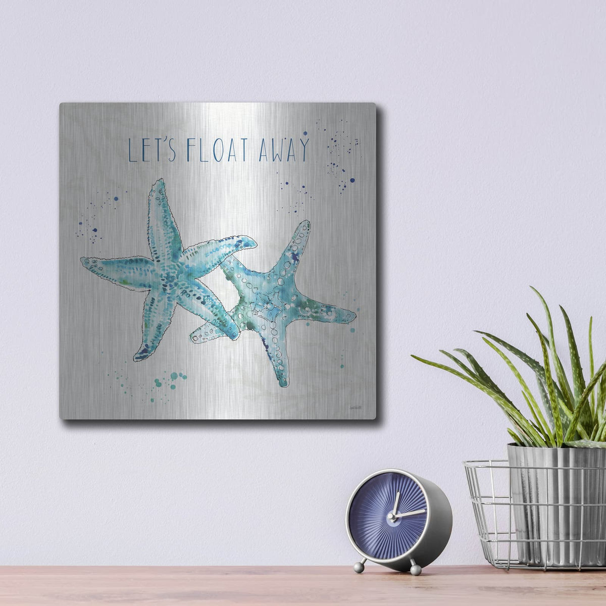 'Deep Sea VI' by Anne Tavoletti – Metal Wall Art, 12x12 room view