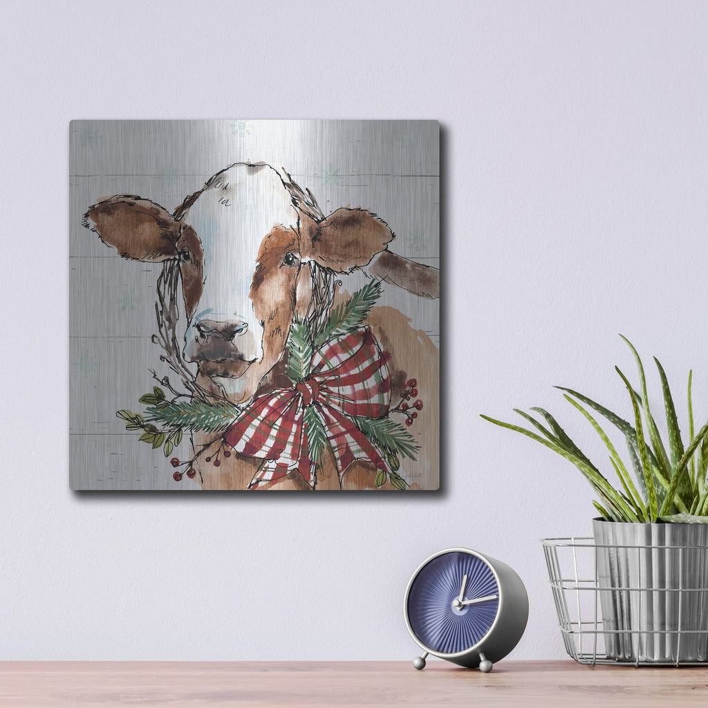 'Holiday on the Farm VIII' by Anne Tavoletti – Metal Wall Art, 12x12 room view