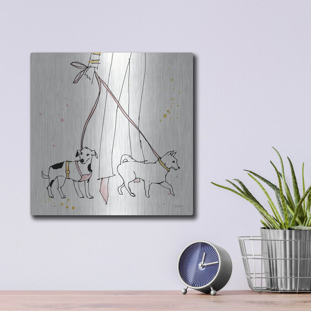 'Fashion Feet III' by Anne Tavoletti – Metal Wall Art, 12x12 room view