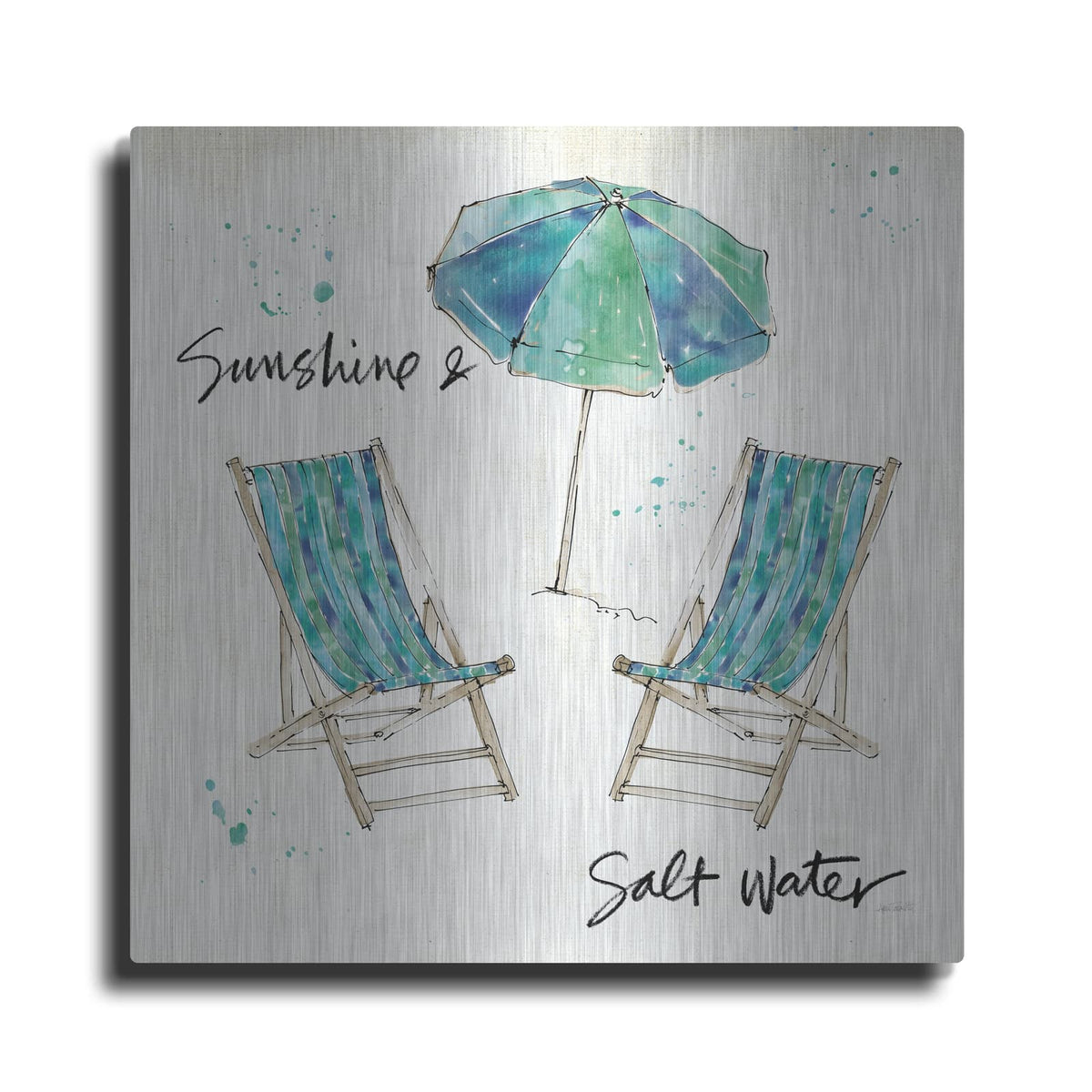 'Beach Divas Life' by Anne Tavoletti – Metal Wall Art