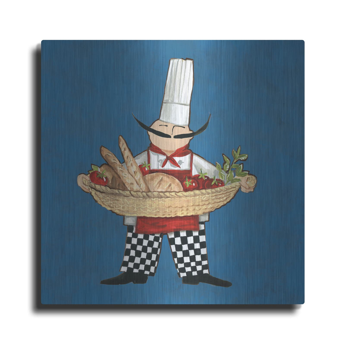 'Pane Chef in Color' by Anne Tavoletti – Metal Wall Art