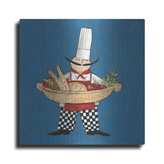 Luxe Metal Art 'Pane Chef in Color' by Anne Tavoletti, Metal Wall Art