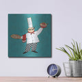 'Pasta Chef in Color' by Anne Tavoletti – Metal Wall Art, 12x12 room view