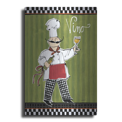 Luxe Metal Art 'Chefs on the Go IV' by Anne Tavoletti, Metal Wall Art