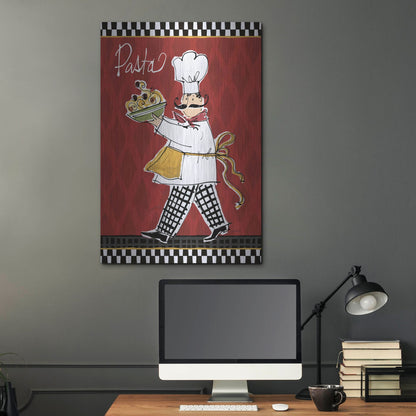 Luxe Metal Art 'Chefs on the Go I' by Anne Tavoletti, Metal Wall Art,24x36