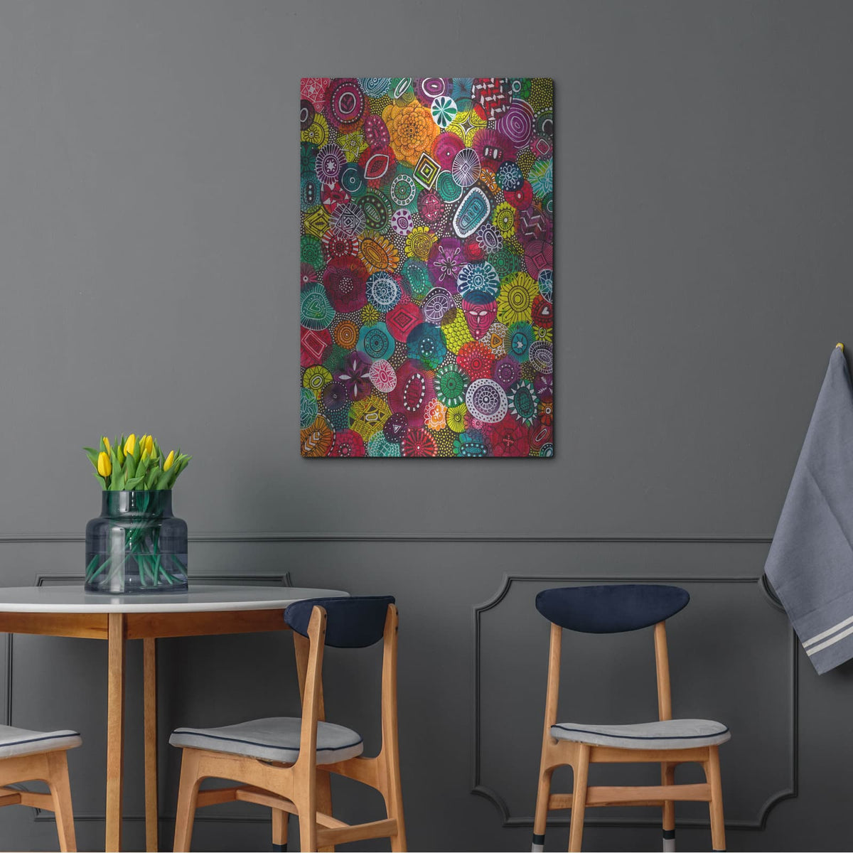 'Autumn Jewels' by Hello Angel – Metal Wall Art, 24x36 room view