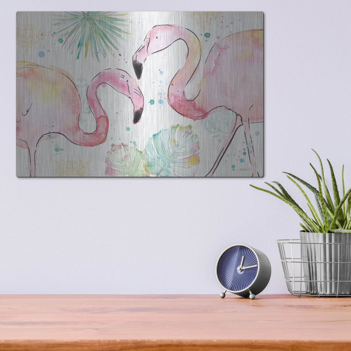 'Palm Passion I' by Anne Tavoletti – Metal Wall Art, 16x12 room view