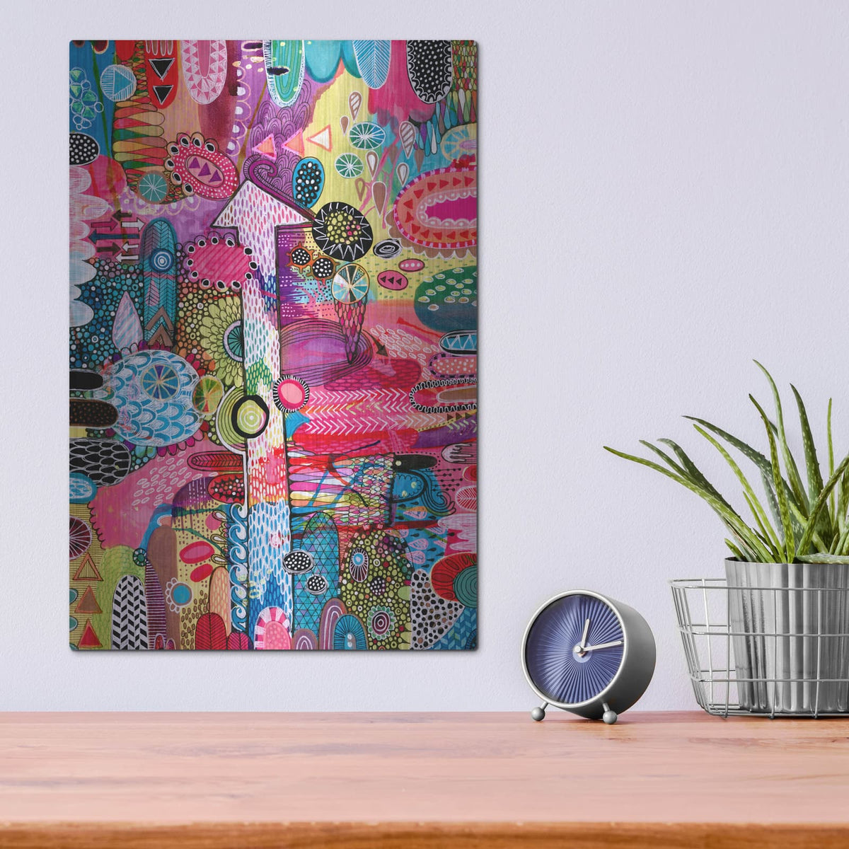 'Up' by Hello Angel – Metal Wall Art, 12x16 room view