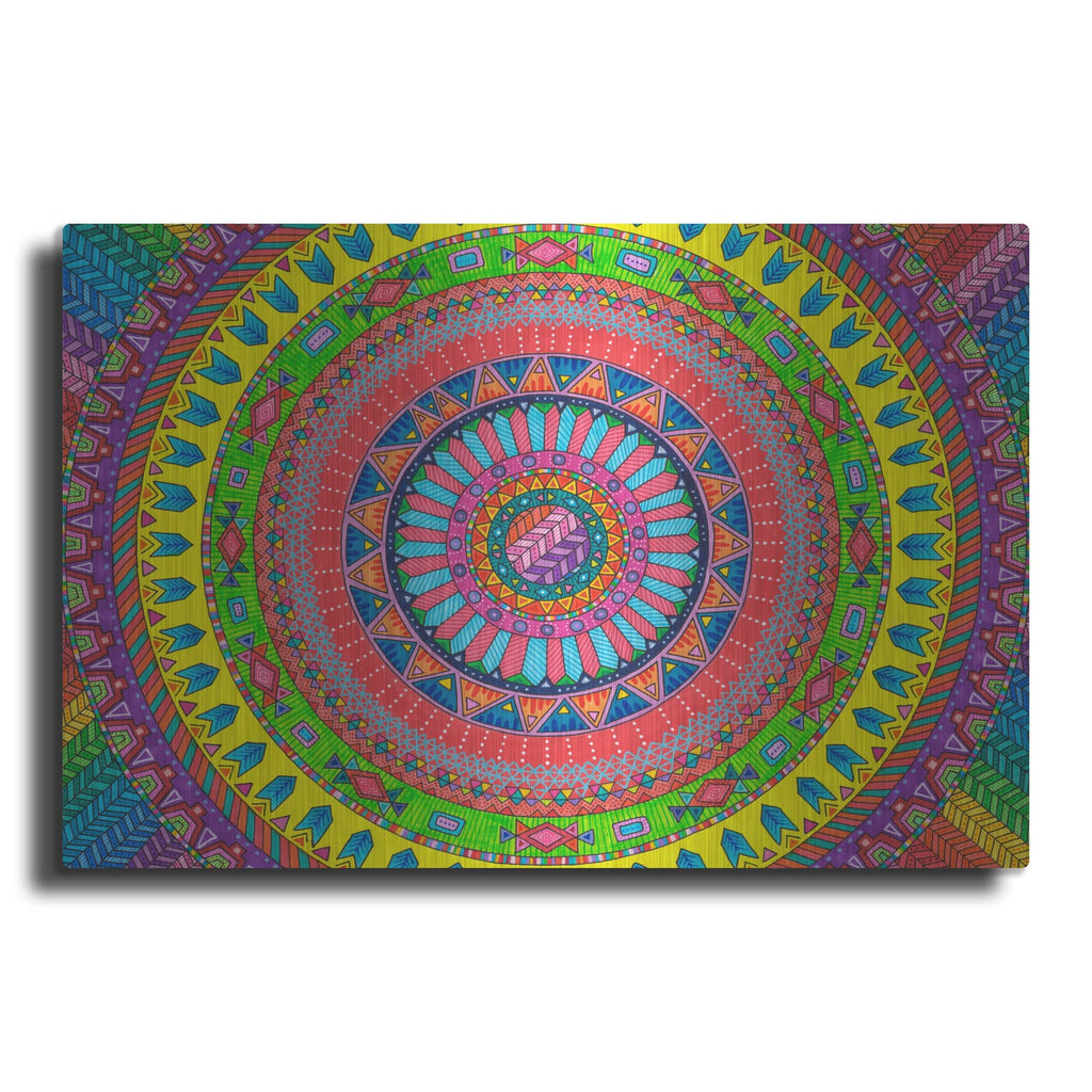 'Aztec Rainbow' by Hello Angel – Metal Wall Art