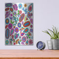 'Doodle Salad' by Hello Angel – Metal Wall Art, 12x16 room view