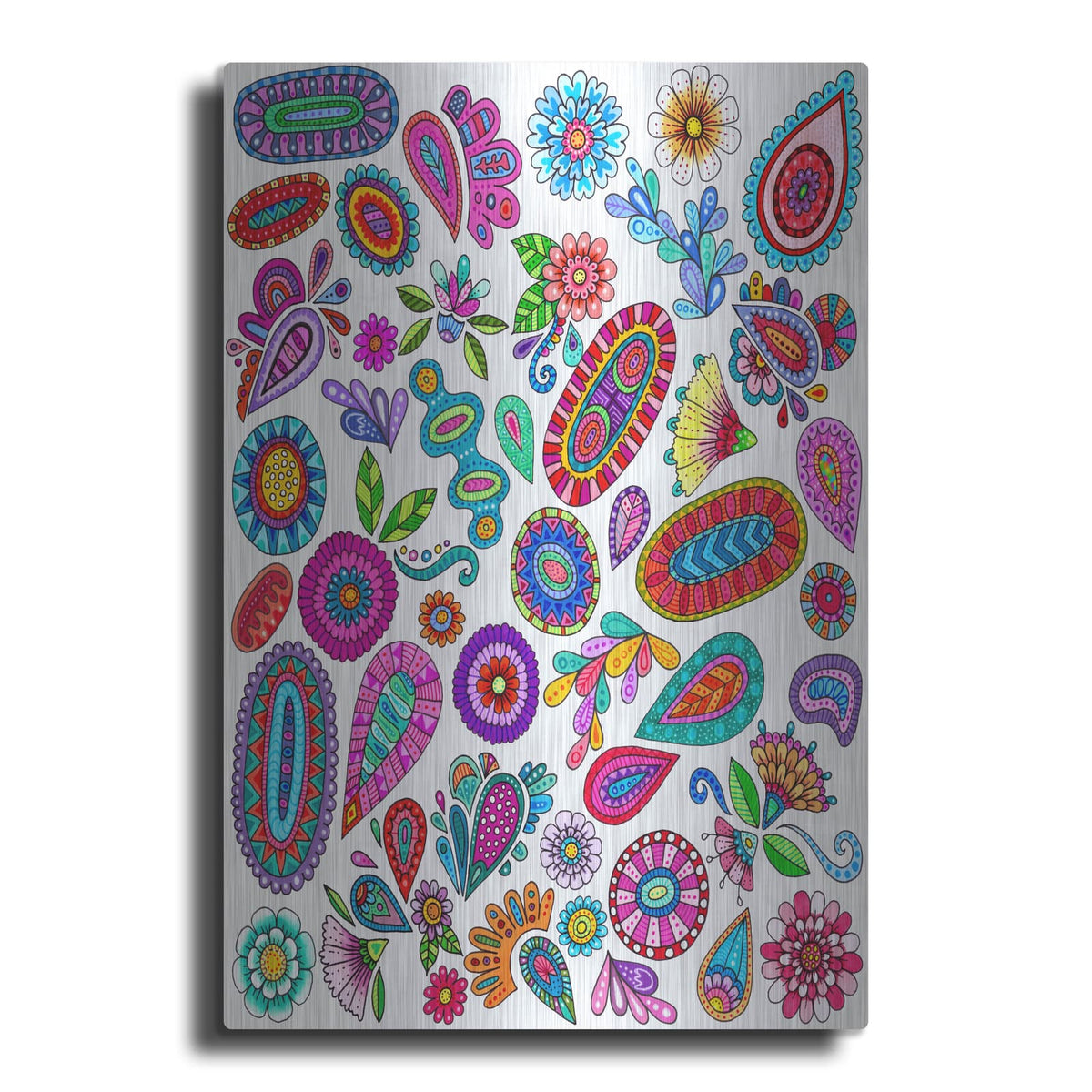 'Doodle Salad' by Hello Angel – Metal Wall Art