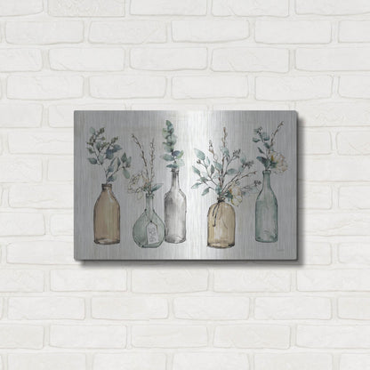 Luxe Metal Art 'Modern Farmhouse I with Love' by Anne Tavoletti, Metal Wall Art,24x16