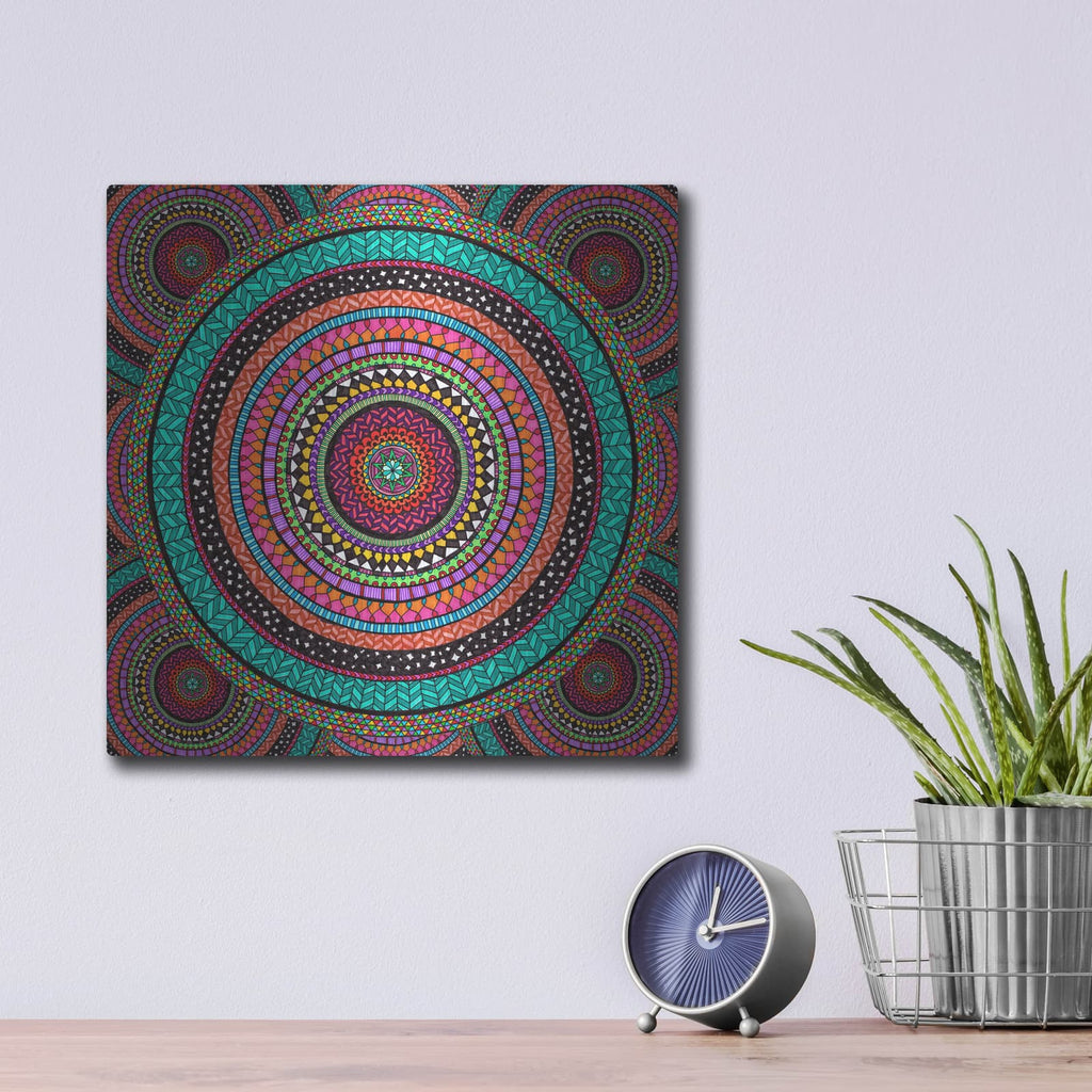 'Into The Night' by Hello Angel – Metal Wall Art, 12x12 room view