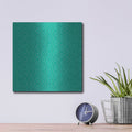 'Teal Diamonds' by Hello Angel – Metal Wall Art, 12x12 room view