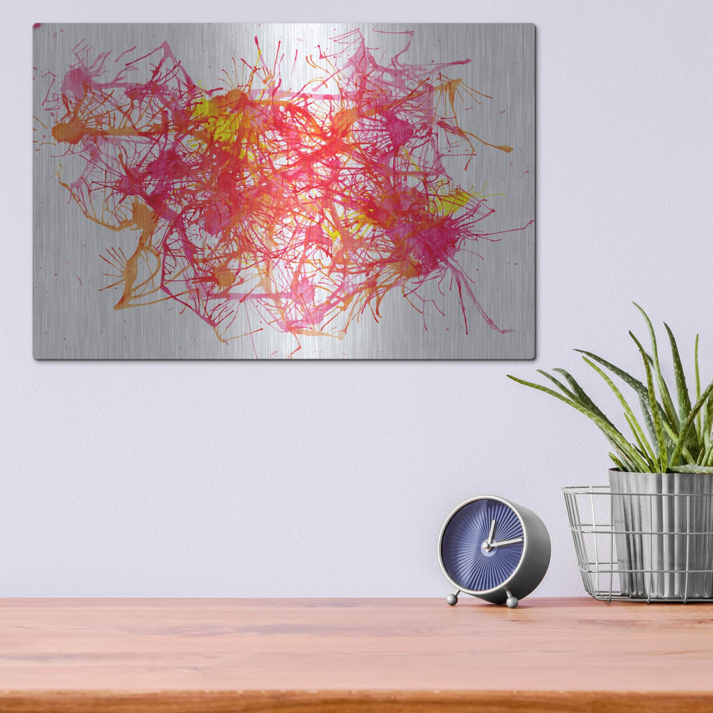 'Splatters 2' by Hello Angel – Metal Wall Art, 16x12 room view