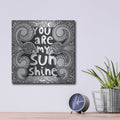 'Sunshine' by Hello Angel – Metal Wall Art, 12x12 room view