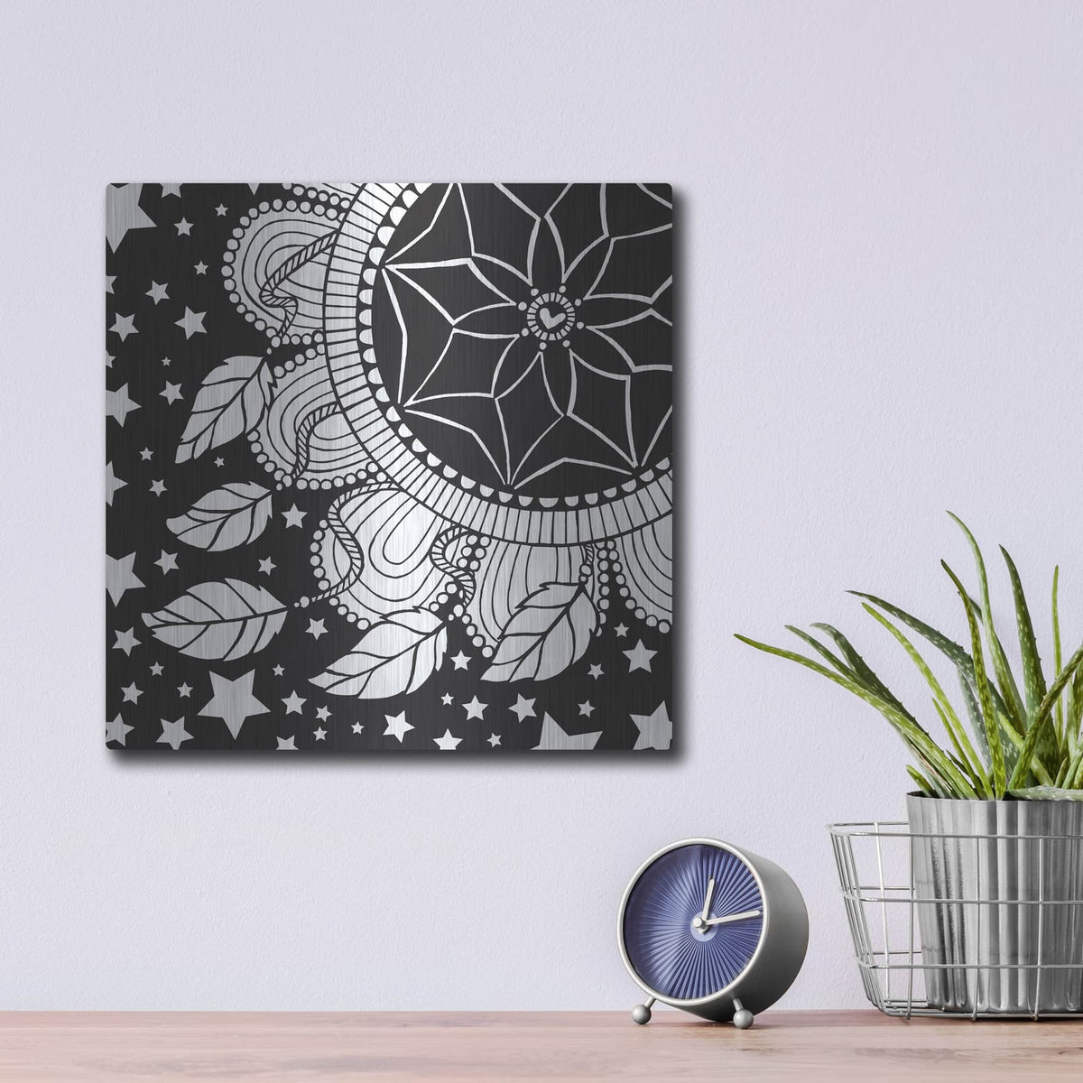 'Dream Catcher' by Hello Angel – Metal Wall Art, 12x12 room view