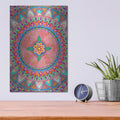 'Petals Mandala' by Hello Angel – Metal Wall Art, 12x16 room view