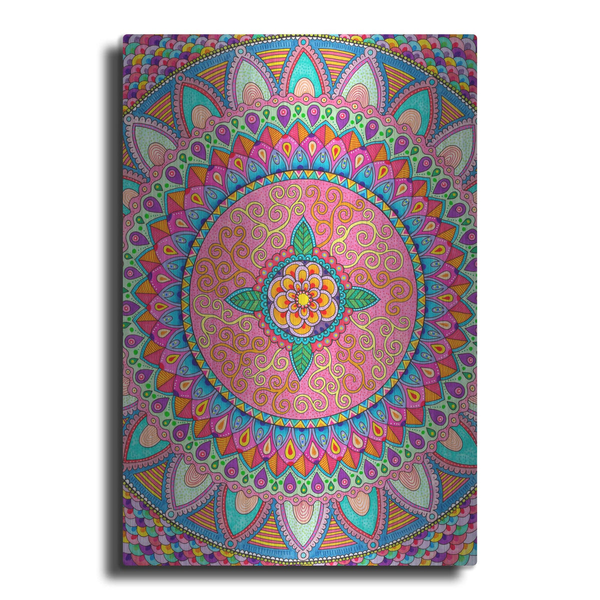 'Petals Mandala' by Hello Angel – Metal Wall Art