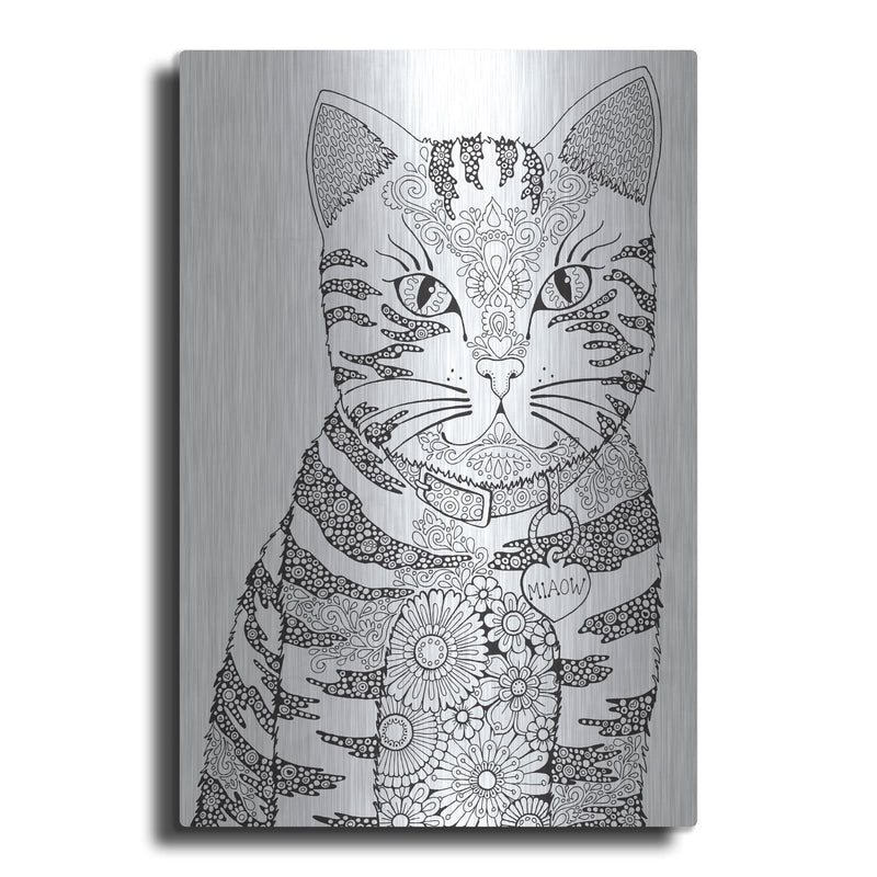 'Miaow' by Hello Angel – Metal Wall Art