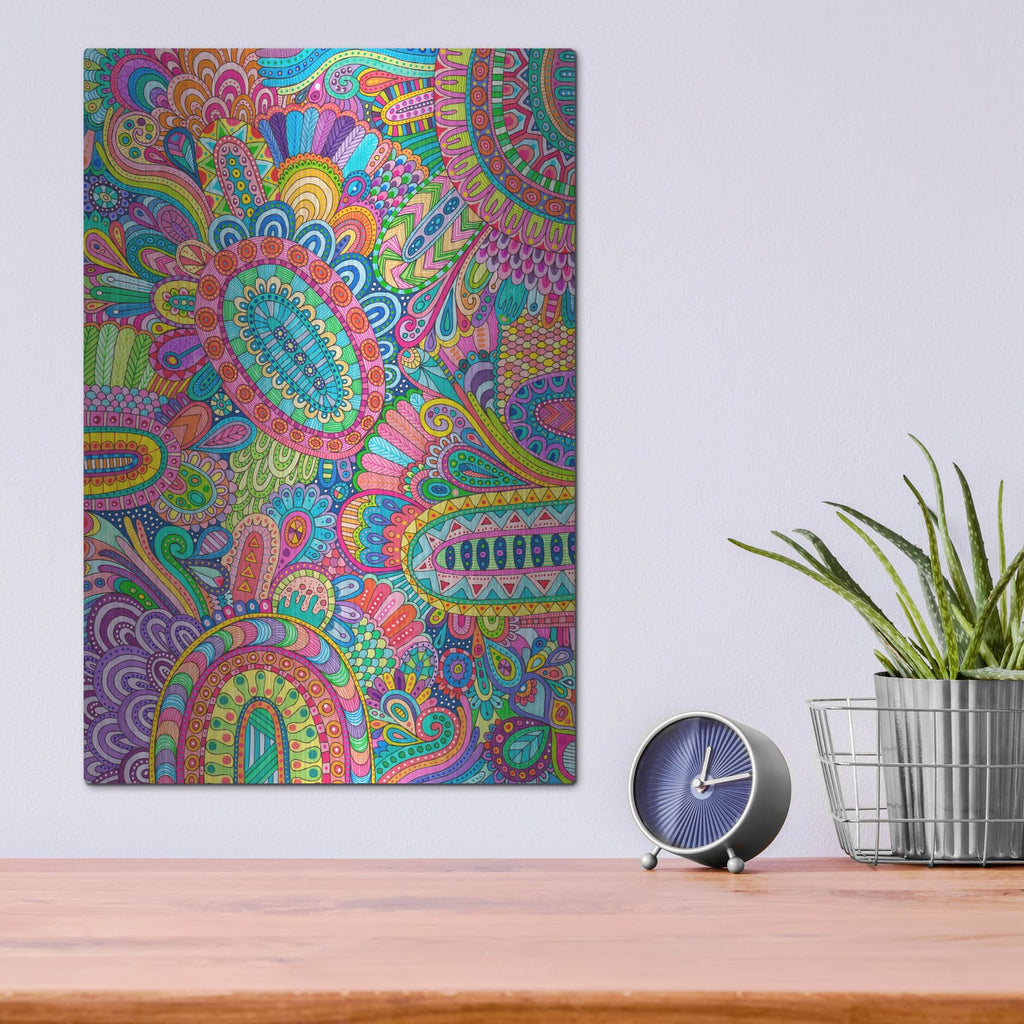 'Doodles All Over 2' by Hello Angel – Metal Wall Art, 12x16 room view
