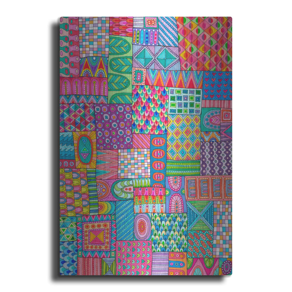 'Patchworked' by Hello Angel – Metal Wall Art